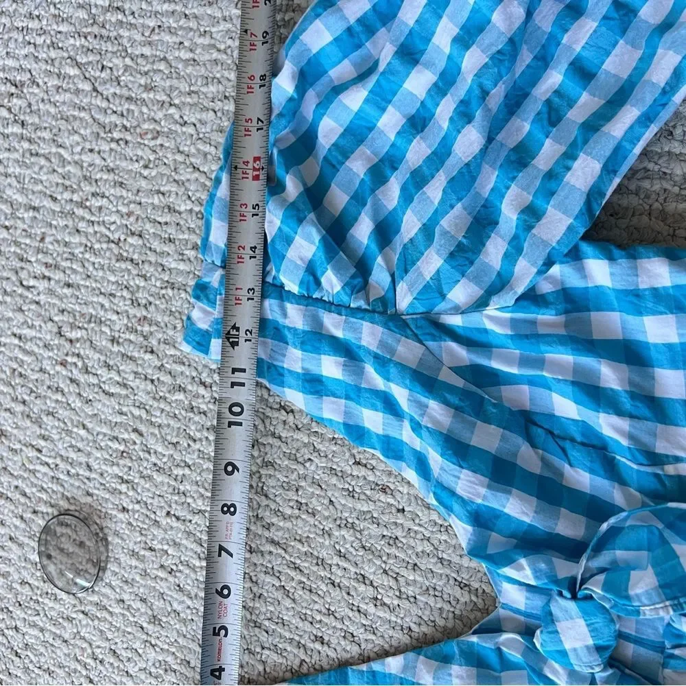 NWT Lilly Pulitzer Sarafina Gingham Babydoll Top
